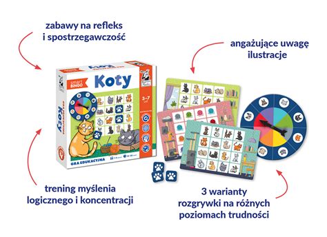 Mama do Sześcianu Koty Smart Bingo Gra edukacyjna