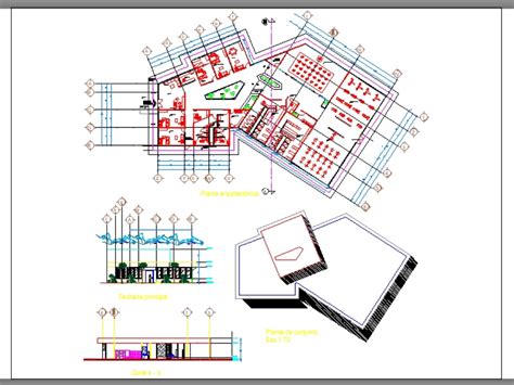 Gimnasio En Autocad Descargar Cad Gratis Mb Bibliocad