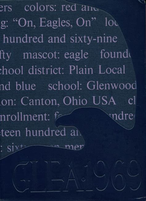 1969 yearbook from Glenwood High School from Canton, Ohio