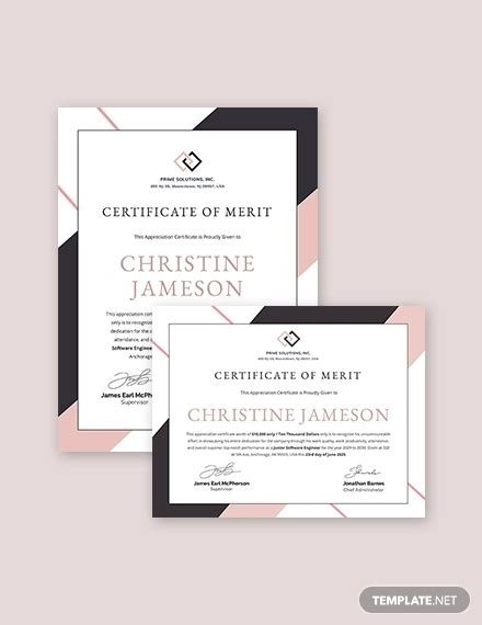 16 Certificate Of Appreciation Psd Word Ai Design Trends