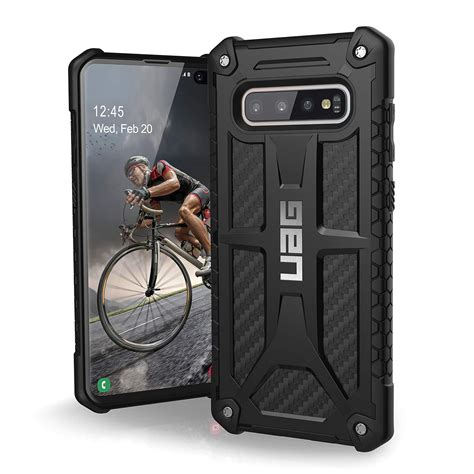 Uag 211351114242 Samsung Galaxy S10 Plus [6 4 Inch Screen] Monarch [carbon Fiber] Military Drop