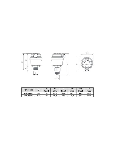 Purgeur D Air Automatique M 3 8 Miniluft CP RBM