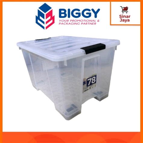 Jual Container Storage Box Ezy Cb L Pure Bening Transparan Vindo