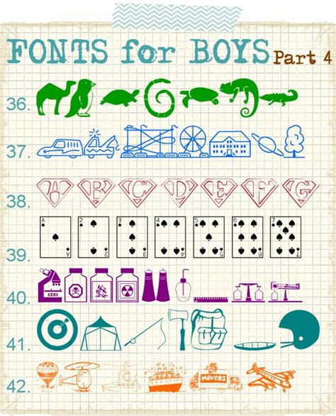 Fonts for Boys | Part 4 - The Scrap Shoppe