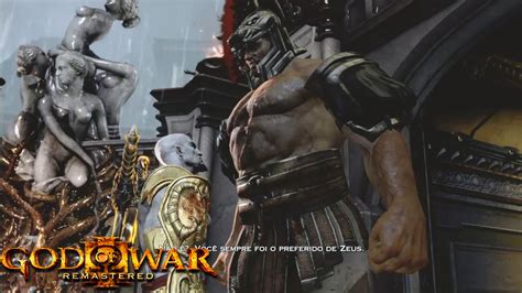 God Of War 3 Remastered Kratos Vs Hercules Luta Épica 6 Youtube