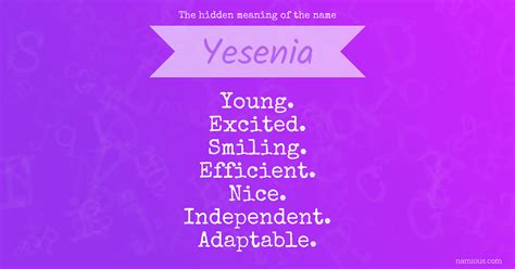 Yesenia Name