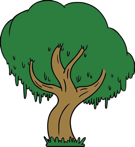 Cartoon Doodle Of A Green Tree Vector Art At Vecteezy