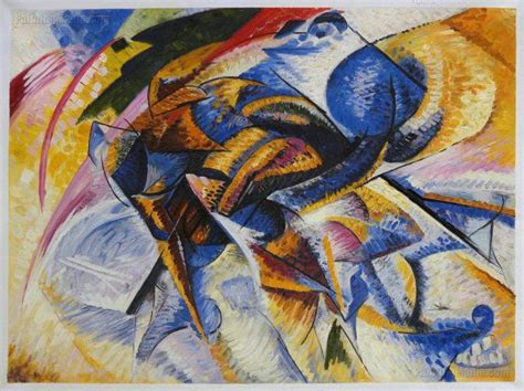 Dynamism Of A Cyclist Umberto Boccioni Hand Painted Oil Etsy