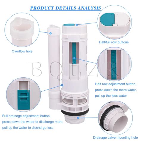 BQLZR Wc Einlass Unten Füllen Ventil Teilt drücken Grandado