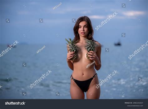Portrait Sexy Caucasian Woman Wearing Bikini Stock Photo Shutterstock
