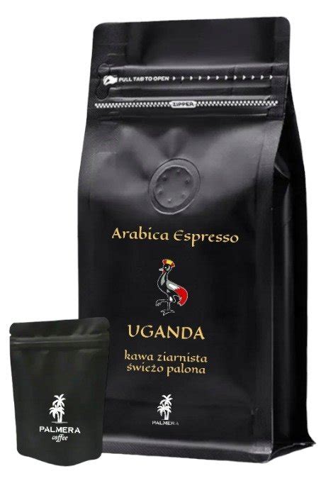 Kawa ziarnista świeżo palona 100 Arabica Espresso Uganda 1kg Palmera