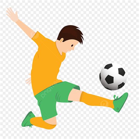 Gambar Menendang Bola Png Vektor Psd Dan Clipart Dengan Background