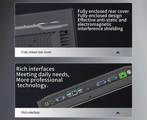 Inch Industrial Display Capacitive Touch Monitor Dustproof And