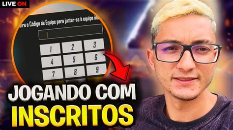 FREE FIRE AO VIVO JOGANDO INSCRITOS X1 DOS CRIA AO VIVO