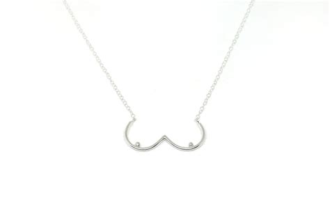 Sterling Silver Boob Necklace Shady Gifts
