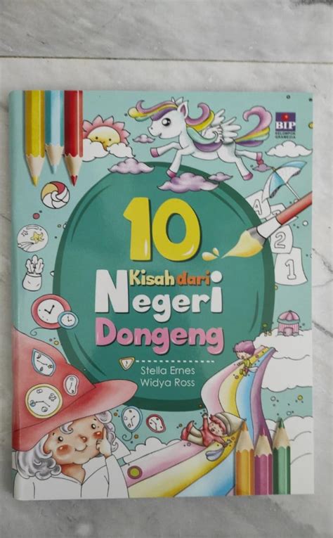 10 Kisah Dari Negeri Dongeng Cerita Aktivitas Mewarnai Buku Alat