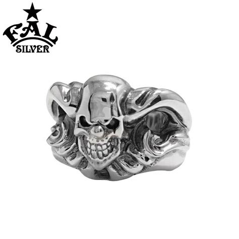 楽天市場F A L Fuck Around Lewisite エフエーエル アルルカンリング スカルリング ピエロ メンズリング FALシルバーアクセサリー 広島
