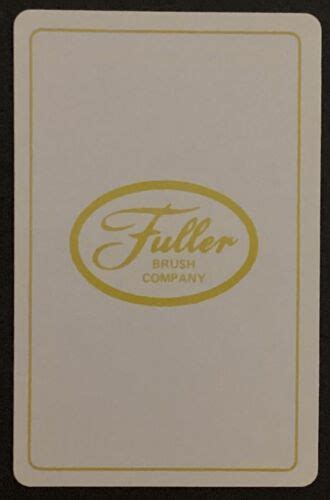 Fuller Brush Company Ad Vintage Single Swap Playing Card Ace Spades EBay