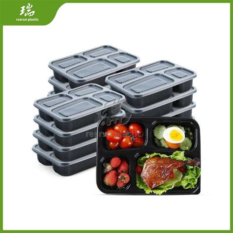 Rearun Disposable Food Container Manufacturer Multi Compartment Bento