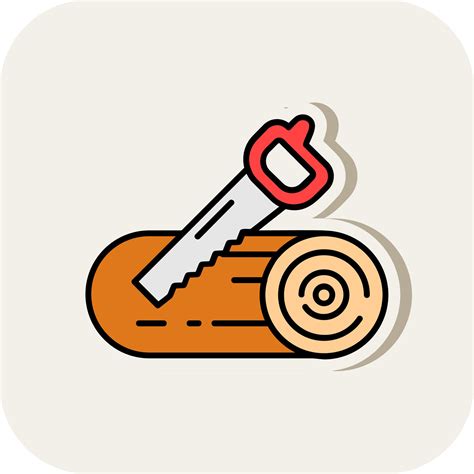 Sawing Line Filled White Shadow Icon 41676332 Vector Art At Vecteezy