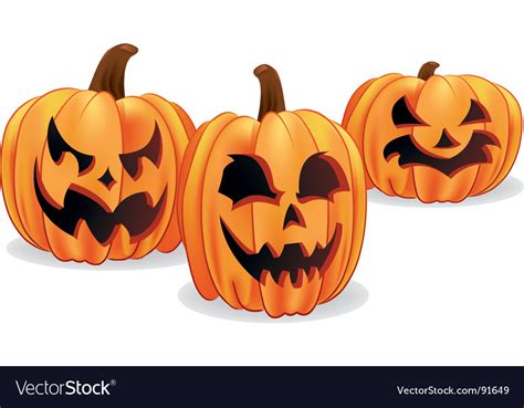 Halloween Jack O Lanterns Royalty Free Vector Image