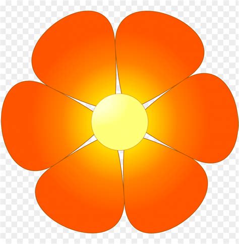 Flower Clipart Clipart - Orange Flowers Clipart PNG Transparent With ...