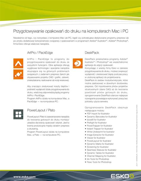 Przygotowywanie Opakowa Do Druku Na Komputerach Mac I Pc Pdf Darmowe