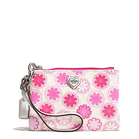 COACH F50684 - FLORAL PRINT SMALL WRISTLET - | COACH WALLETS-WRISTLETS