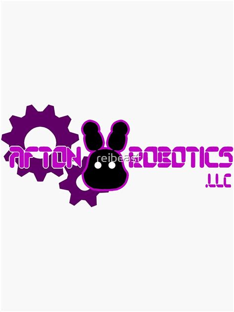 "Afton Robotics - Purple" Sticker by reibeast | Redbubble