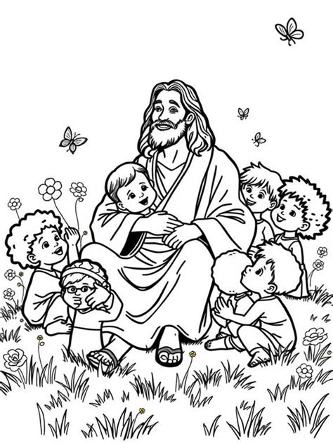 12 Jesus With Children Coloring Pages - Free to Download & Printable ...