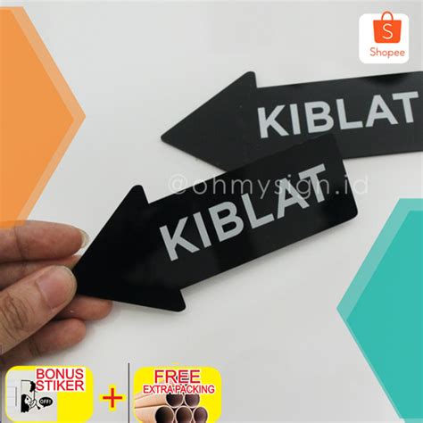 Jual Sign Kiblat Acrylic Papan Sign Board Akrilik Keren Shopee