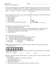 Aps Sem Final Unit Review Pdf Ap Statistics Semester Final Unit