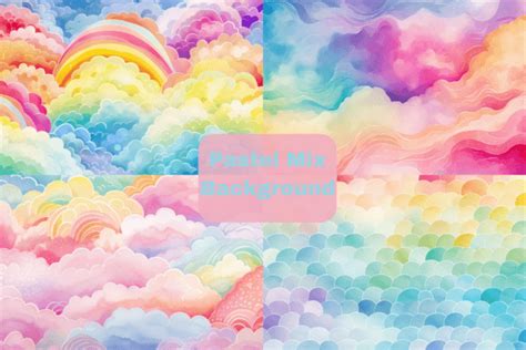 Pastel Mix Backgrounds Graphic by sublimation avenue · Creative Fabrica