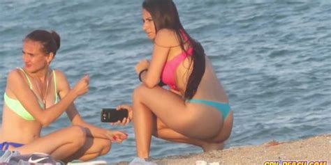 Voyeur Beach Hot Blue Bikini Thong Amateur Teen Video Tnaflix