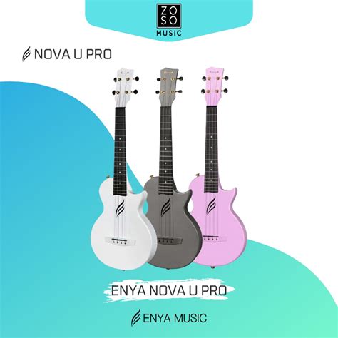 Enya Nova U Pro Tenor In Carbon Fiber Polycarbonate W Case Capo