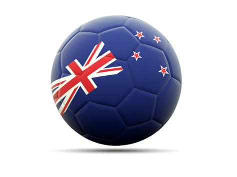 Football icon. Illustration of flag of New Zealand