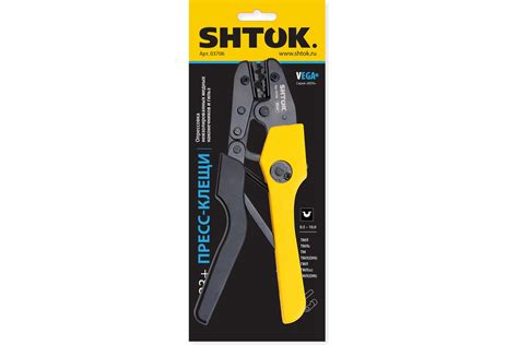 Пресс-клещи SHTOK ПК-23+, матрица, профиль точка, 0.25 - 10 мм, серия ...