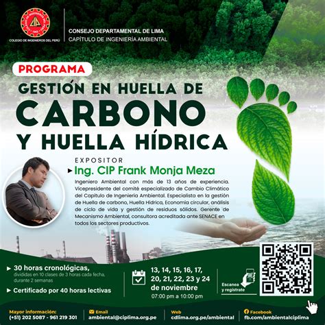 Programa Gestión en huella de carbono y huella hídrica Inicio 13