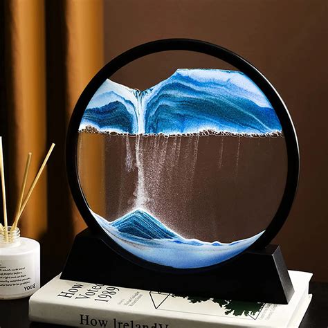 3d Deep Sea Moving Sand Art,Relaxing Kinetic Sandscape Art Table Desk ...