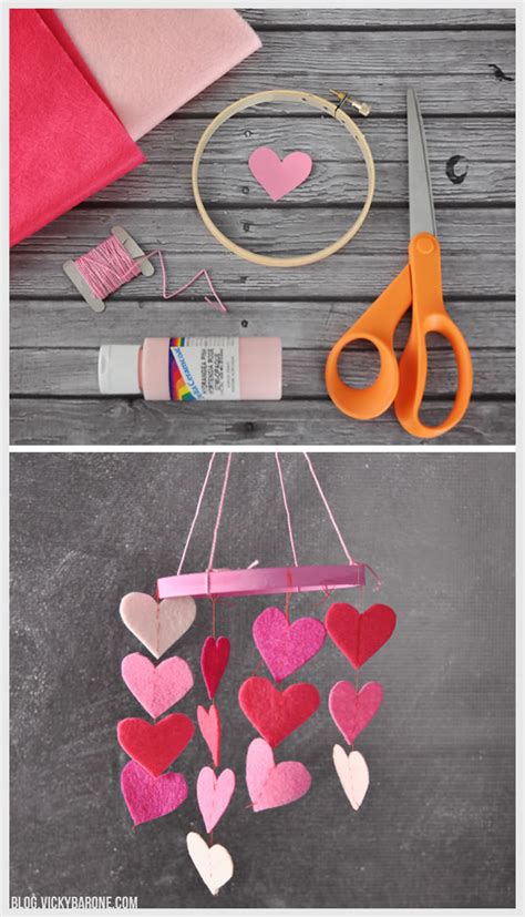 Diy Mini Heart Mobile Vicky Barone