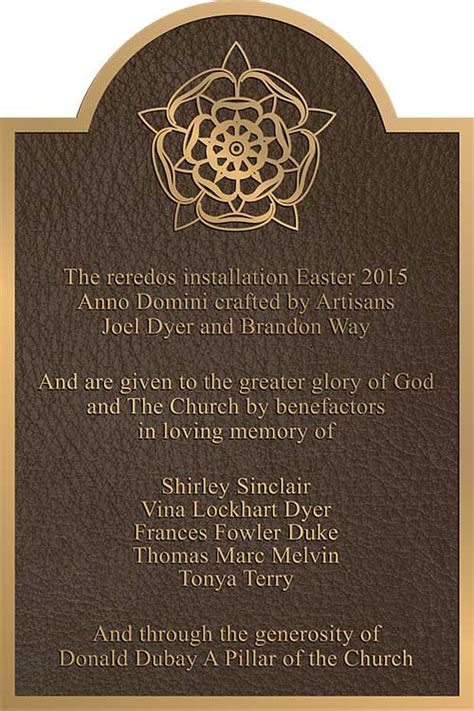 Bronze Church Plaque Near Me 2023