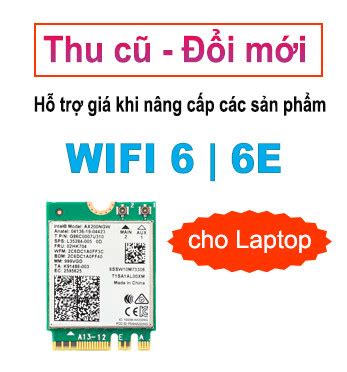 Card WIFI Laptop Intel WIFI 6 AX211 CNVIo2 tích hợp Bluetooth 5 3