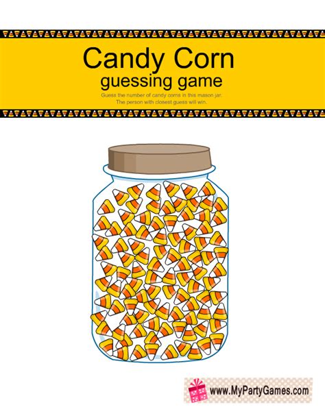 Guess How Many Candy In The Jar Free Printable Printable Word Searches