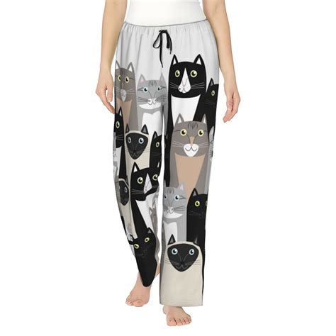 Haiem Colors Cats Women S Pajama Pants Ultra Lightweight Pjs Bottoms