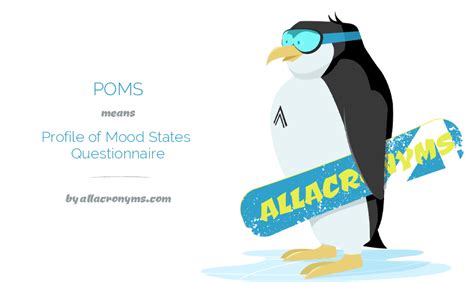 Poms Profile Of Mood States Questionnaire