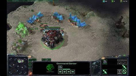 Starcraft Terran Vs Zerg Desert Oasis Insane Ai Part Youtube