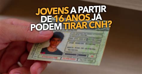 Jovens a partir de 16 anos já podem tirar CNH Projeto pode ser APROVADO