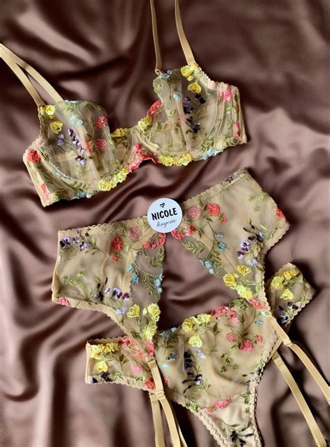Elegant Lingerie Lace Lingerie Set Bridal Lingerie Pretty Lingerie Women Lingerie Yellow