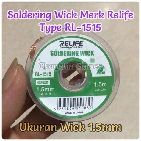 Jual Goot Wick Soldering Wick Relife Wick Pembersih Timah Solderan