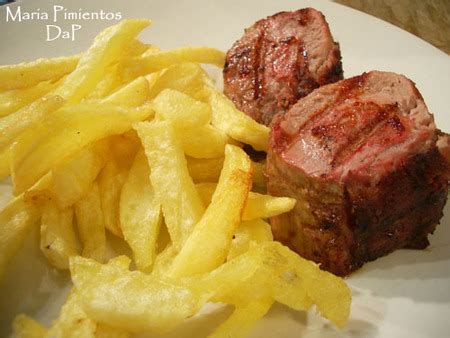 Solomillo De Ib Rico A La Brasa Con Patatas Fritas Receta